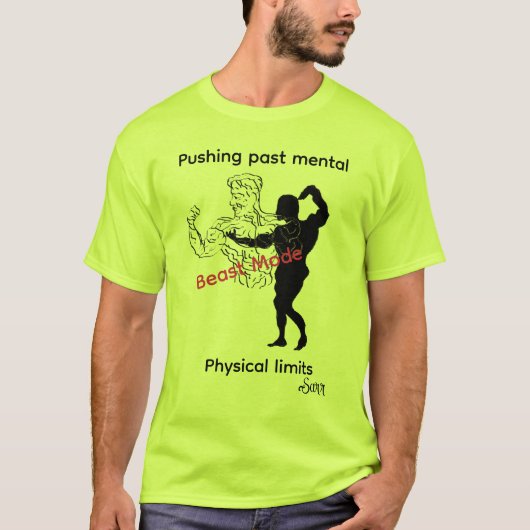 T-shirts: Beestmodus  T-shirt (Voorkant)