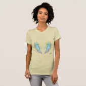 T-shirts : Blauwe vogelpest van geluk (Voorkant volledig)
