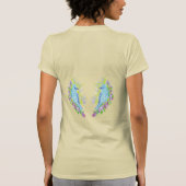 T-shirts : Blauwe vogelpest van geluk (Achterkant)