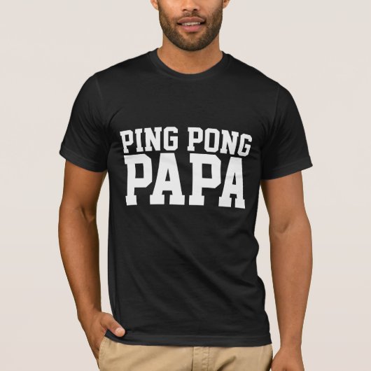 T-SHIRTS DAD PINGPONG PAPA (Voorkant)