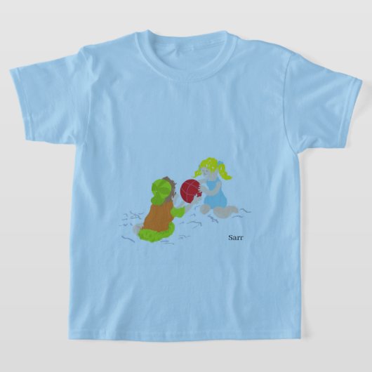 T-shirts : Dag bij de strand (Laagn)