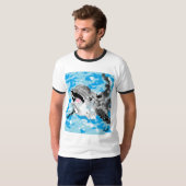 T-shirts: Dolfijn bij het spelen T-shirt (Voorkant volledig)