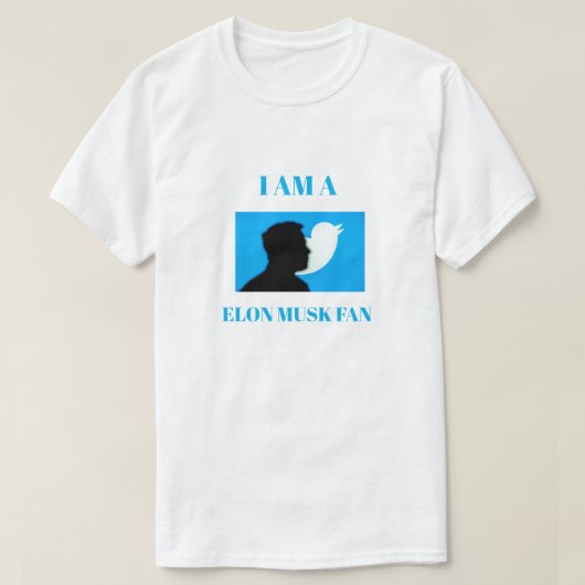 T-Shirts Elon Musk-fan (Design voorkant)