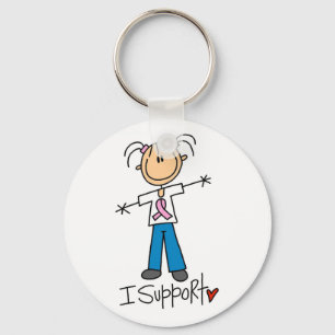T-shirts en cadeaus ter ondersteuning van borstkan sleutelhanger