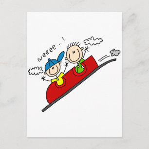 T-shirts en cadeaus voor achtbaanritten briefkaart