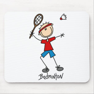 T-shirts en cadeaus voor badmintonspelers muismat