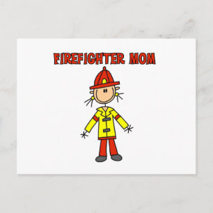T-shirts en cadeaus voor brandweermama's briefkaart
