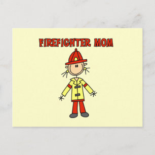 T-shirts en cadeaus voor brandweermama's briefkaart