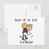 T-shirts en cadeaus voor de eerste dans van pasgeh aankondigingskaart (Voorkant / Achterkant)