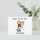 T-shirts en cadeaus voor de eerste dans van pasgeh aankondigingskaart (Staand voorkant)