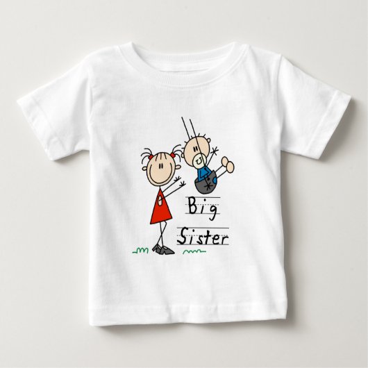 T-shirts en cadeaus voor grote zus en kleine broer (Voorkant)