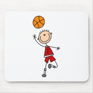 T-shirts en cadeaus voor jongens basketbalspelers muismat
