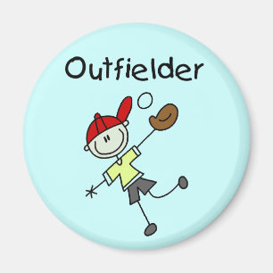 T-shirts en cadeaus voor jongens-outfielders magneet