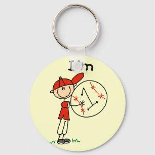 T-shirts en cadeaus voor jongenshonkbal Ik ben 1 Sleutelhanger
