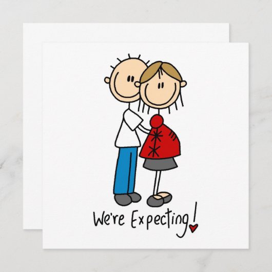 T-shirts en cadeaus voor koppels die in verwachtin aankondiging (Voorkant / Achterkant)