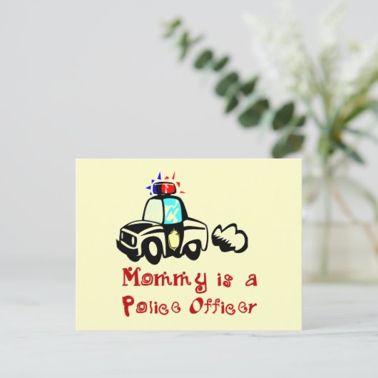T-shirts en cadeaus voor mammaiempolitiefunctionar briefkaart (Staand voorkant)