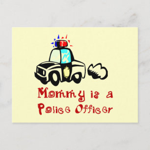 T-shirts en cadeaus voor mammaiempolitiefunctionar briefkaart