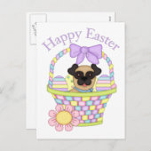 T - shirts en cadeaus voor Schattige paasje Feestdagenkaart (Voorkant / Achterkant)