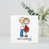 T-shirts en cadeaus voor toekomstige ouders aankondiging (Staand voorkant)