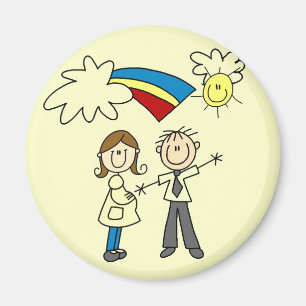 T-shirts en cadeaus voor toekomstige ouders magneet