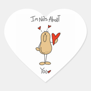 T-shirts en cadeaus waar je helemaal gek van bent hart sticker