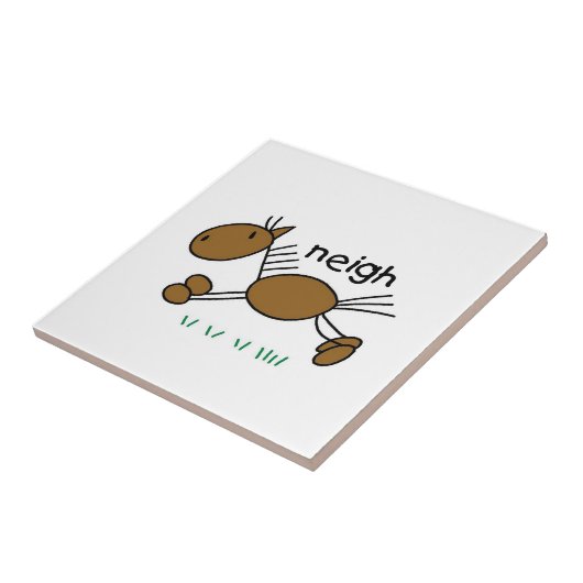 T-shirts en cadeautjes bij tekenafbeelding tegeltje (Zijkant)