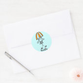 T-shirts en cadeautjes bij tikje Afbeelding Ronde Sticker (Envelop)