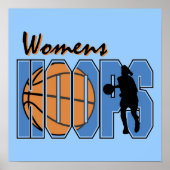 T-shirts en cadeautjes voor dames Hoops Poster (Voorkant)