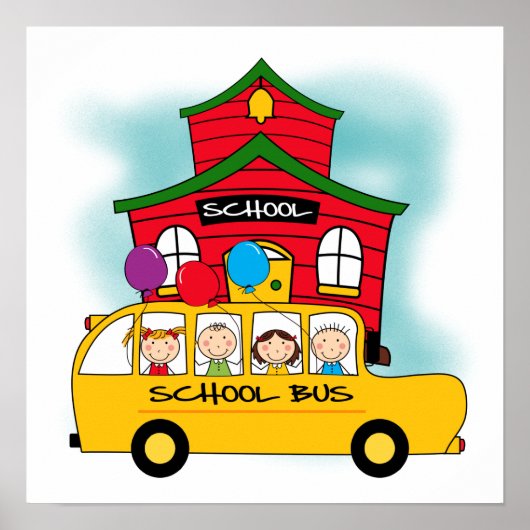 T-shirts en cadeautjes voor scholen en schoolbusse poster (Voorkant)