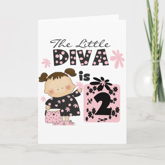 T-shirts en de Giften van weinig Diva de 2de Kaart (Voorkant)