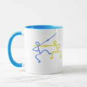 T-shirts en geschenken omhechten. mok (Links)