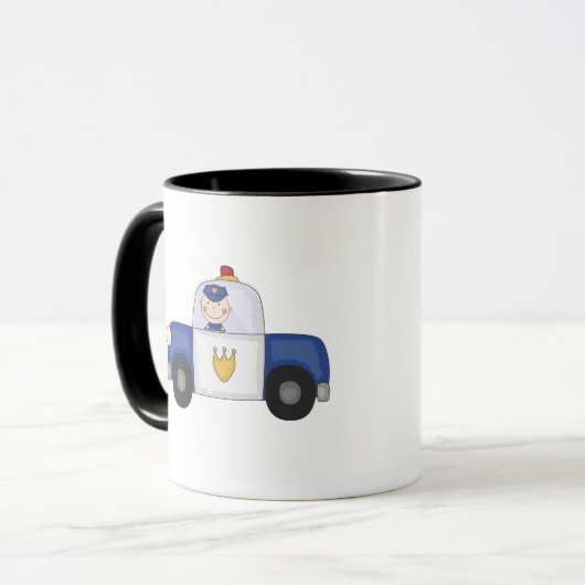 T-shirts en geschenken van politieagenten mok (Voorkant links)