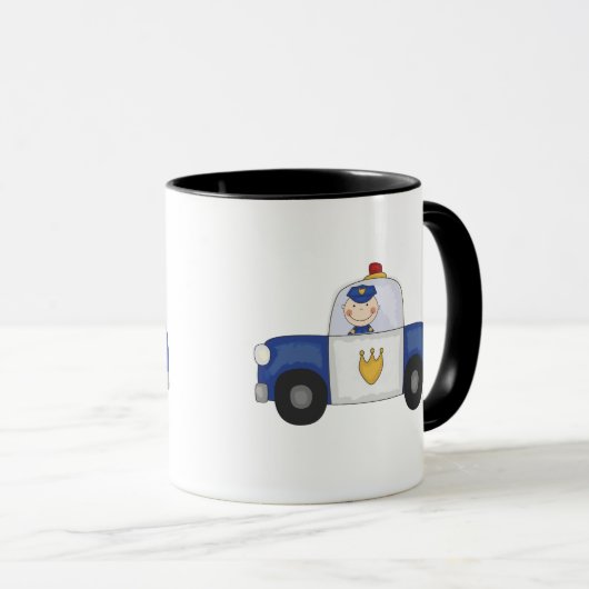 T-shirts en geschenken van politieagenten mok (Voorkant rechts)