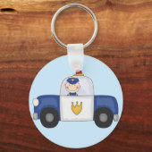 T-shirts en geschenken van politieagenten sleutelhanger (Voorkant)