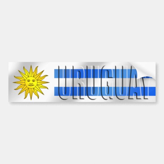 T-shirts en geschenken van Uruguay Bumpersticker (Voorkant)
