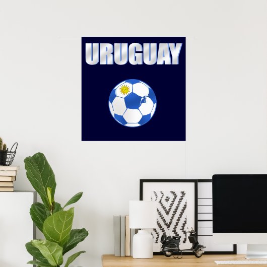 T-shirts en geschenken van Uruguay Poster (Thuiskantoor)