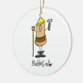 T-shirts en geschenken voor het bouwen van noten keramisch ornament (Links)