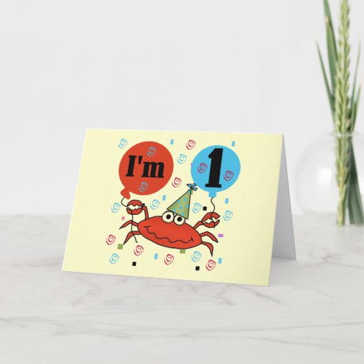 T-shirts en Gfits van de Verjaardag van de krab de Kaart (Voorkant)
