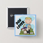 T-shirts en Giften van de Jongen van het Vierkante Button 5,1 Cm (Voorkant /achterkant)