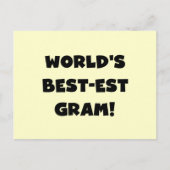 T-shirts en Giften van de Tekst van het Gram van Briefkaart (Voorkant)