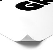 T-shirts en Giften van de Tekst van het Gram van h Poster (Hoek)