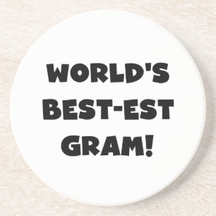T-shirts en Giften van de Tekst van het Gram van h Zandsteen Onderzetter