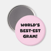 T-shirts en Giften van de Tekst van het Gram van Magneet (Voorkant / Achterkant)