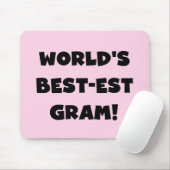 T-shirts en Giften van de Tekst van het Gram van Muismat (Met muis)