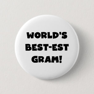 T-shirts en Giften van de Tekst van het Gram van Ronde Button 5,7 Cm