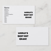 T-shirts en Giften van de Tekst van het Gram van Visitekaartje (Voorkant / Achterkant)