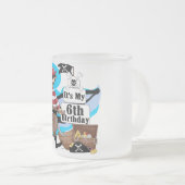 T-shirts en Giften van de Verjaardag van de piraat Matglas Koffiemok (Voorkant rechts)