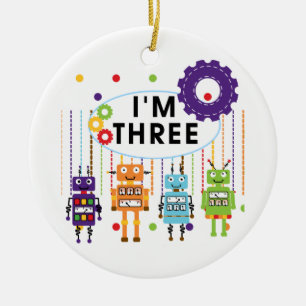 T-shirts en Giften van de Verjaardag van de robot Keramisch Ornament