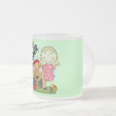 T-shirts en Giften van het Meisje van het Matglas Koffiemok (Voorkant rechts)