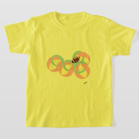 T-shirts : Football In Motion . (Laagn)